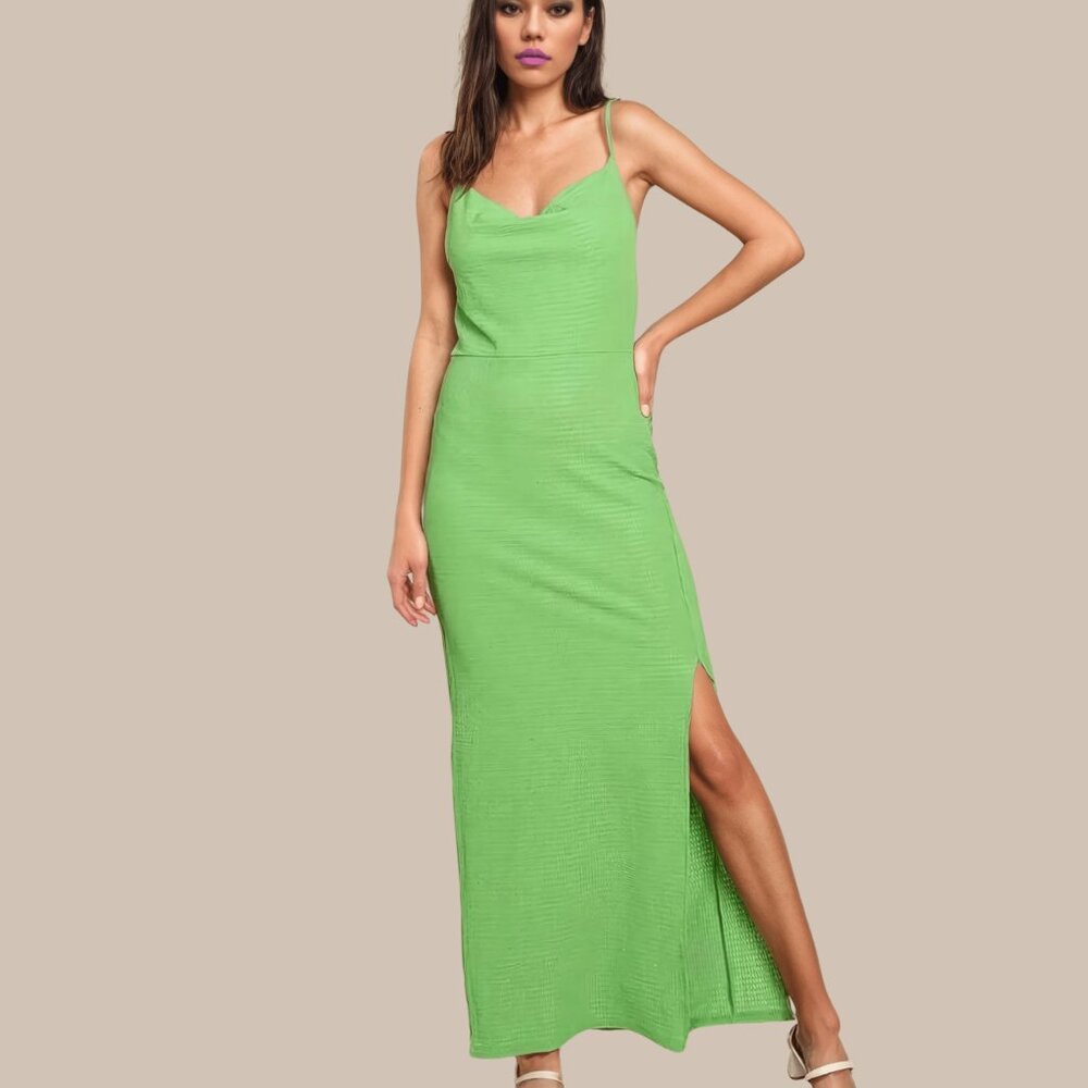 Lime Breeze Maxi Dress